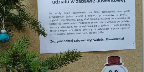 Adwentowe zadania 