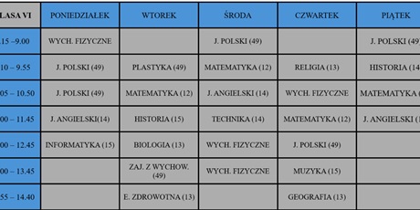 Powiększ grafikę: Klasa 6